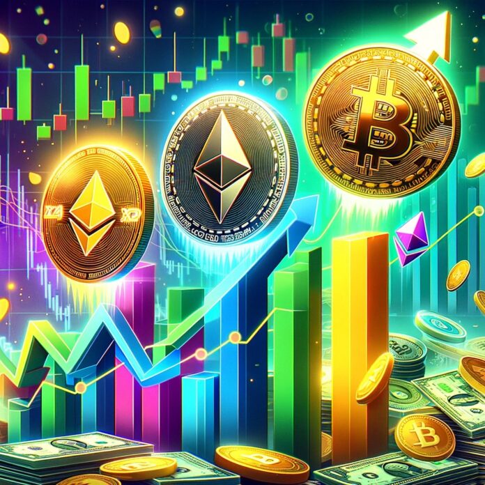 DALL·E-2024-05-28-16.32.01-A-vibrant-digital-illustration-showing-a-group-of-altcoins-represented-by-their-respective-logos-such-as-Ethereum-XRP-BNB-soaring-upwards-against-.jpg