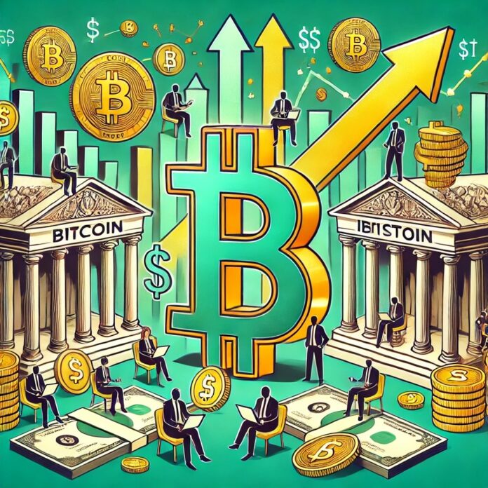 DALL·E-2024-07-12-16.24.48-Create-a-featured-image-for-an-article-titled-Institutions-Grab-Over-5-Billion-Bitcoin-in-a-Week_-Are-They-Predicting-a-Mega-Rally_.-Show-the-Bitco.jpg