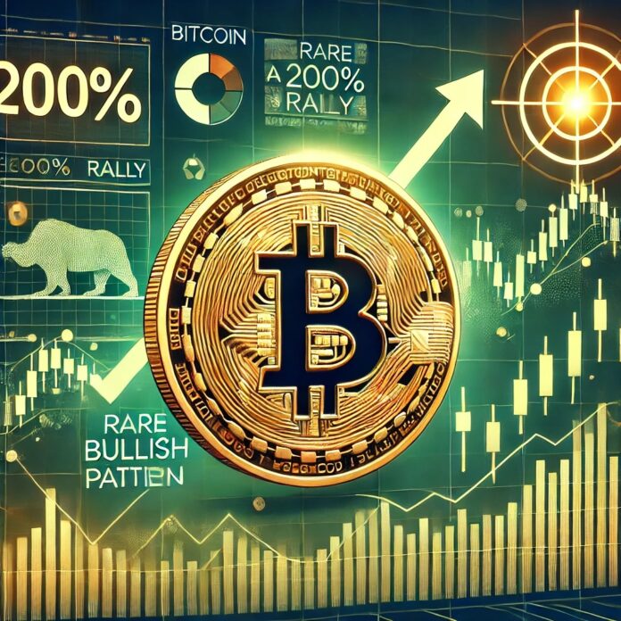 DALL·E-2024-08-23-16.44.19-A-digital-illustration-highlighting-Bitcoins-potential-for-a-200-rally-based-on-a-rare-bullish-pattern-spotted-by-analysts.-The-image-features-a-Bi.jpg
