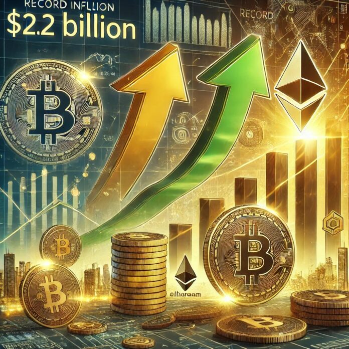 DALL·E-2024-10-21-17.21.20-A-digital-illustration-depicting-record-inflows-of-2.2-billion-into-crypto-investment-products-hinting-at-the-potential-start-of-a-bull-run.-The-ima.jpg