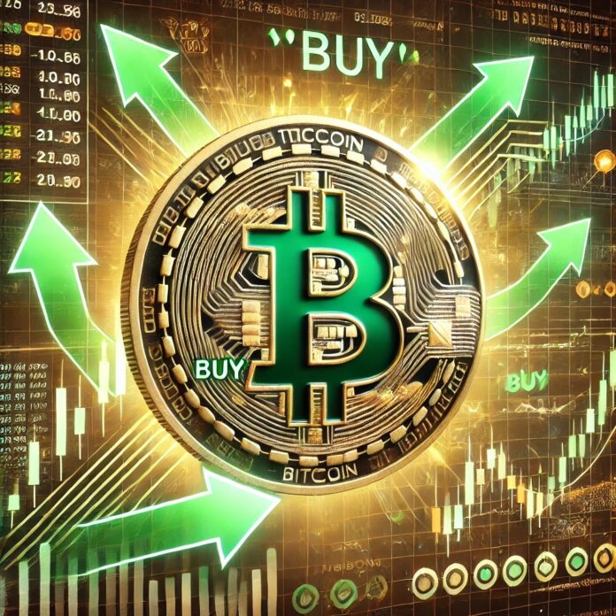 DALL·E-2024-10-28-18.22.04-A-digital-illustration-depicting-Bitcoins-hash-ribbons-flashing-a-‘Buy-signal-suggesting-potential-new-highs-on-the-horizon.-The-image-features-the.jpg