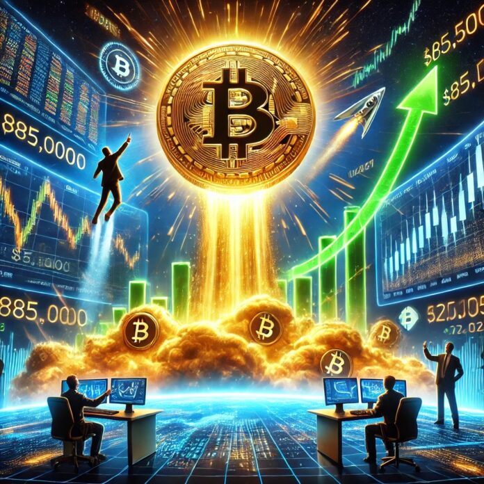 DALL·E-2025-03-20-15.21.52-A-powerful-digital-illustration-showing-Bitcoin-surging-past-85000-with-strong-bullish-momentum.-A-massive-golden-Bitcoin-coin-rises-above-a-trading.jpg