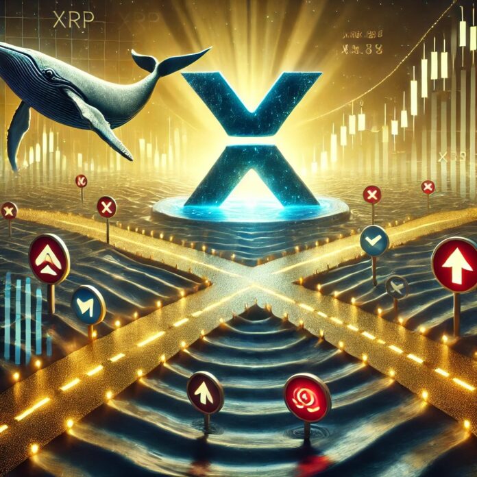 DALL·E-2025-08-25-17.10.21-A-creative-and-symbolic-illustration-representing-XRP-at-a-critical-crossroads-with-whale-activity-signaling-an-upcoming-major-price-test.-The-image-.jpg