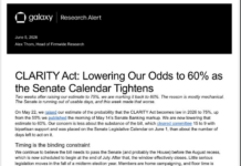 CLARITY Act Momentum Slows As Approval Odds Fall To 60%