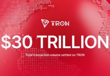 TRON Surpasses $30T in Total Transaction Volume as it Secures its Place as Leading Chain for Stablecoins