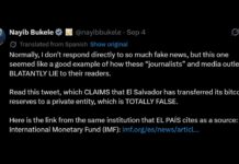 Bukele Denies El Salvador Transferred Its Bitcoin Reserve