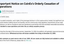 Coinex Is Closing After 9 Years, and Its Founder Won’t Sell It