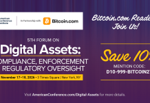 ACI Announces 5th Annual Forum on Digital Assets, Bringing Regulatory, Legal and Compliance Leaders to New York