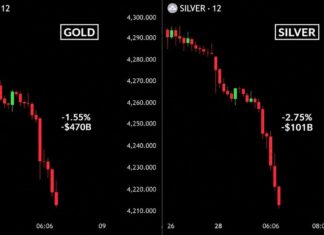 Bitcoin Price Crashes to $82,780 as Gold and Silver Lose $550B in Hours