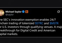 Saylor Says SEC Exemption Puts Tokenized MSTR and STRC Onchain 24/7