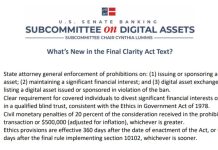 What’s New in the Final CLARITY Act Ahead of the Senate Vote